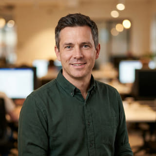 Daniel Carter, listed as Chief Technology Officer at Talgauge Analytics, in a profile image