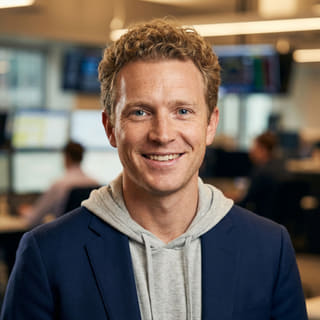 Ryan Brooks, listed as Lead Trading Analyst at Talgauge Analytics, in a profile image